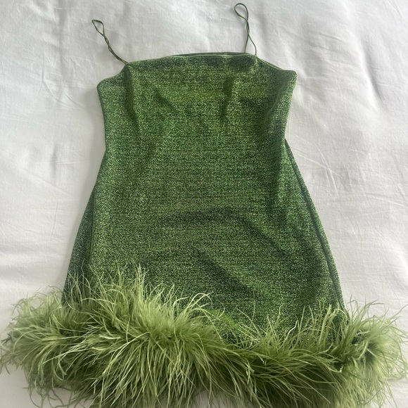 Oséree Lumière Plumage lurex minidress - Picture 2 of 15